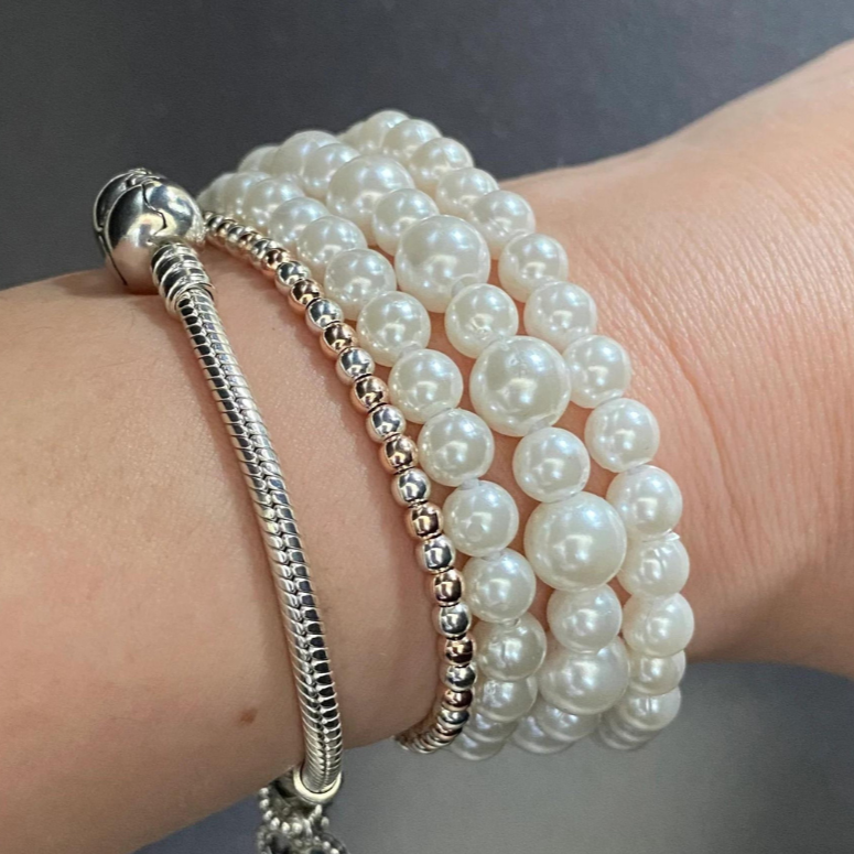 Pearl Bracelet Set