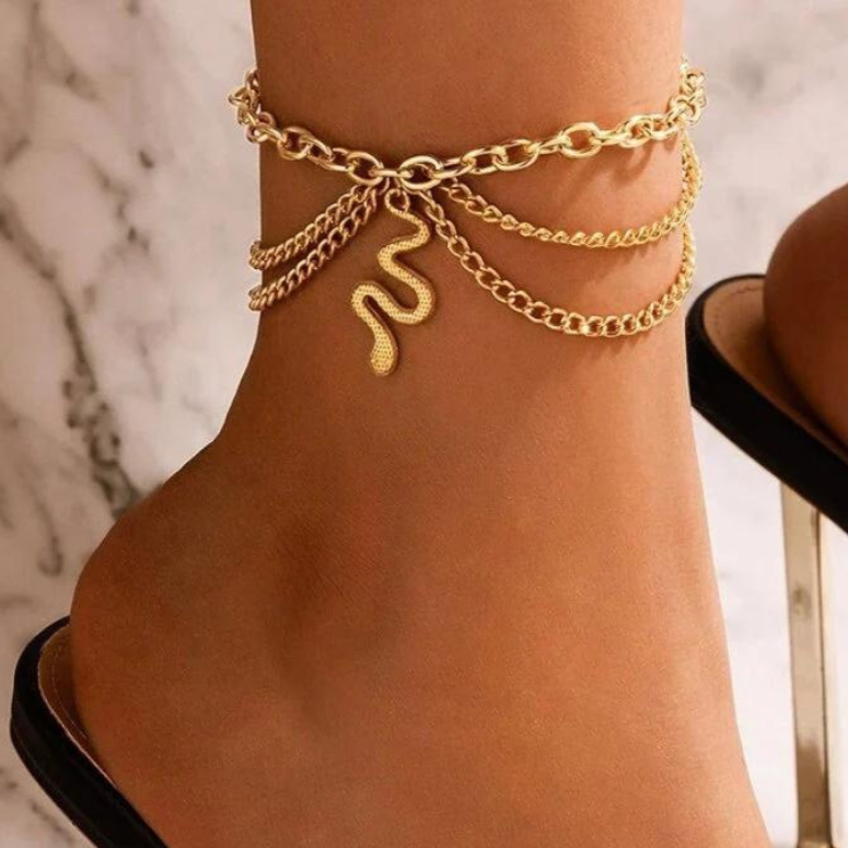 Gold Snake Chain Anklet