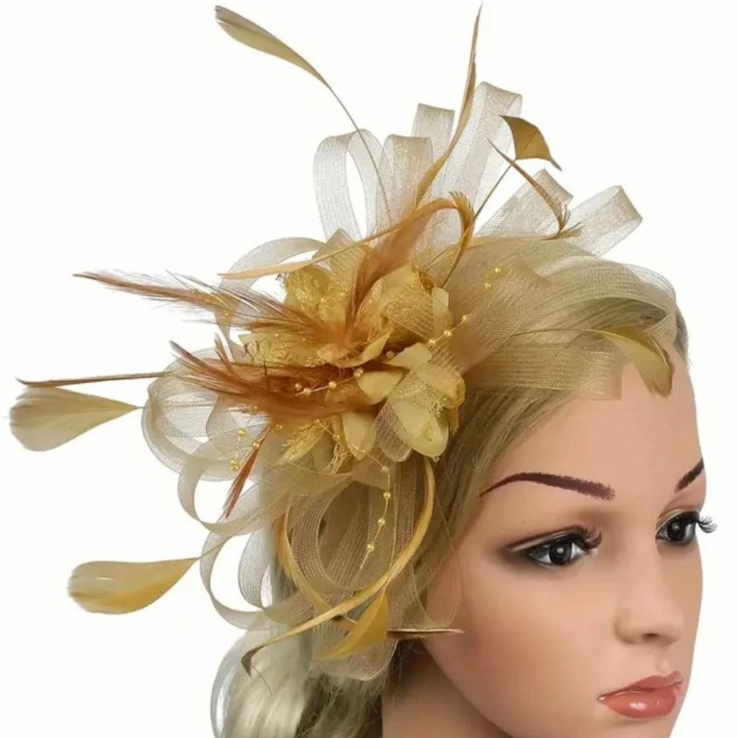 Gold Wedding Fascinator