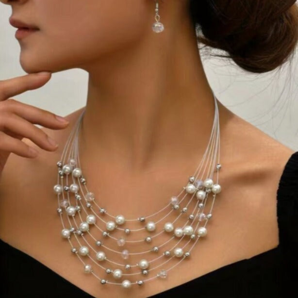 Layered Pearl Necklace