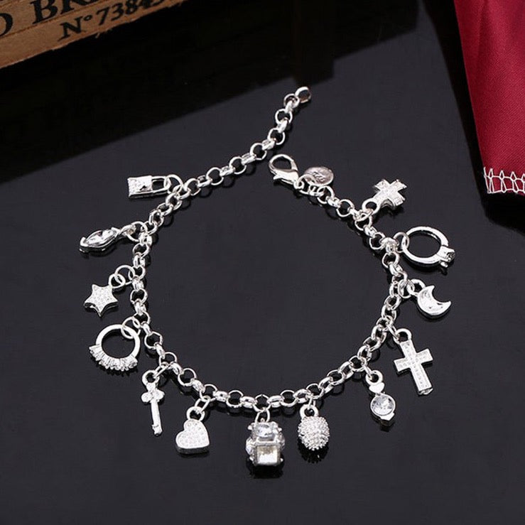 Sterling Silver Charm Bracelet