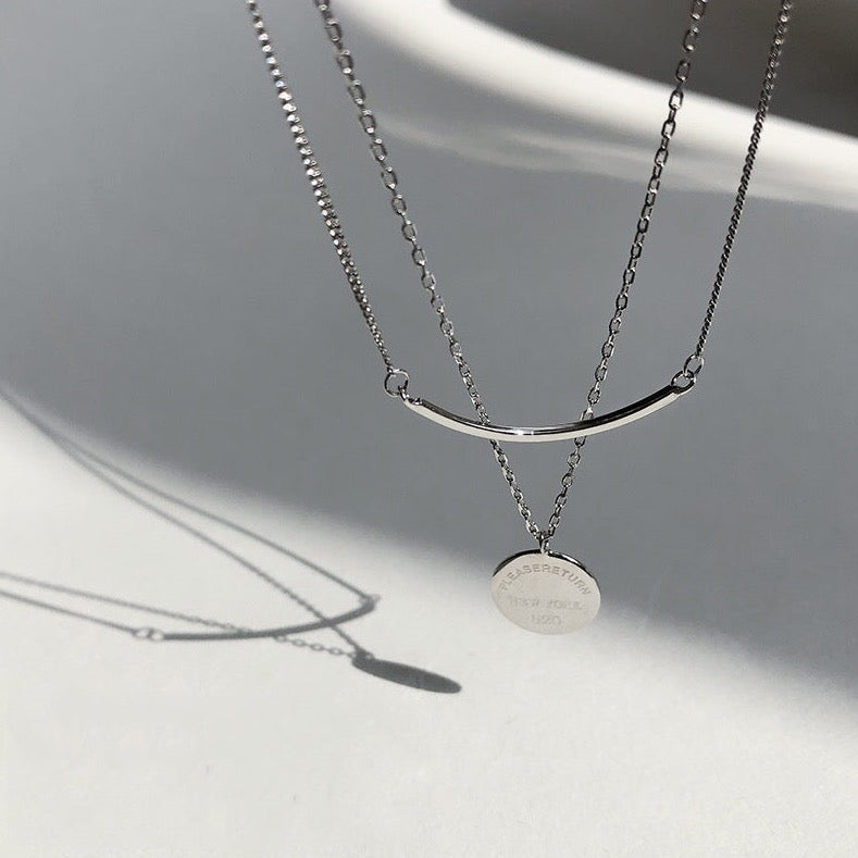 Layered Necklace Set, Sterling Silver Necklace, Dainty Necklace - Etsy  Israel
