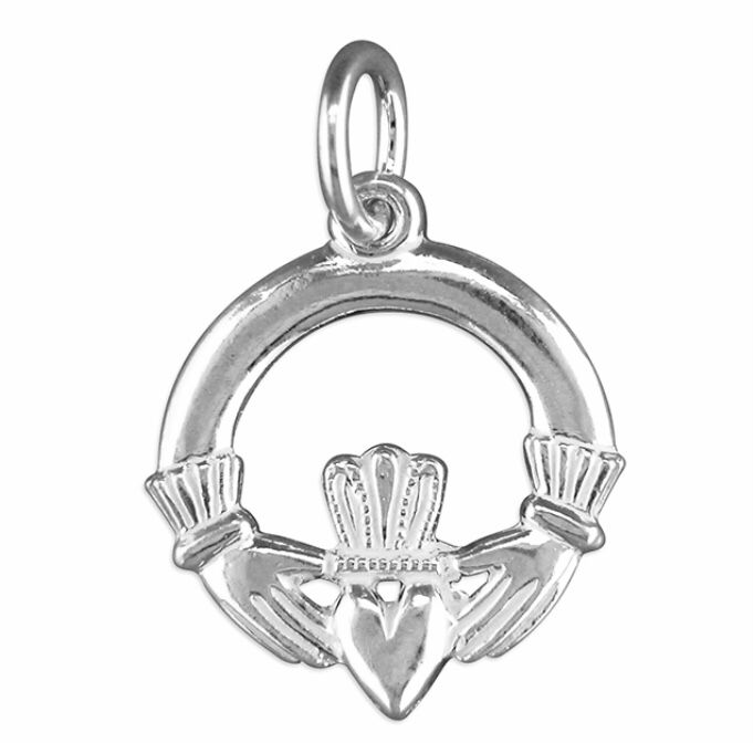 Sterling Silver Claddagh Pendant Necklace