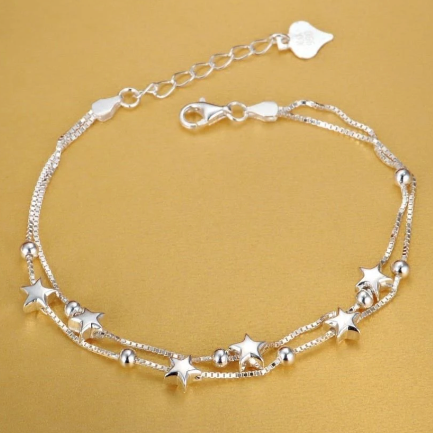 Sterling Silver Star Bracelet