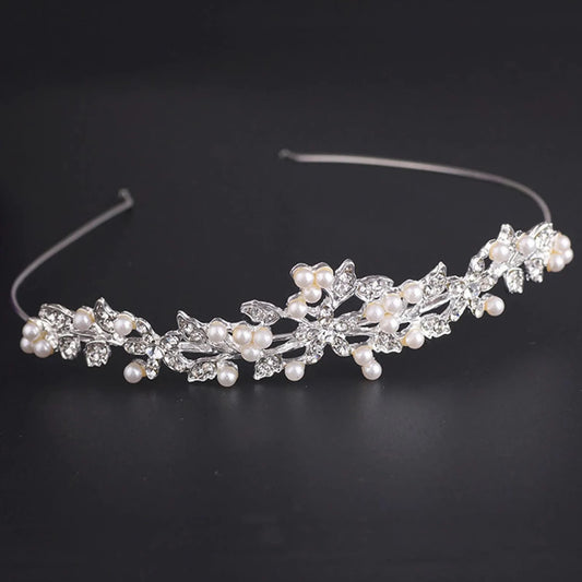 Silver Crystal Bridal Tiara