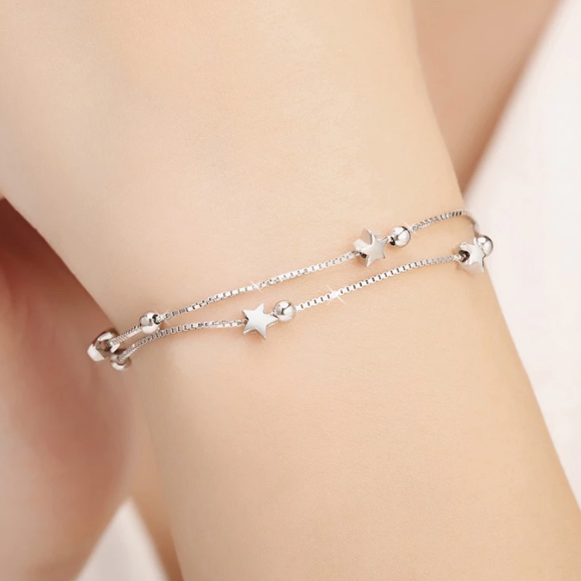 Sterling Silver Star Bracelet