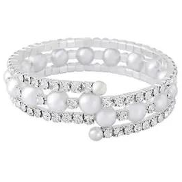 Pearl and Crystal Bridal Bracelet